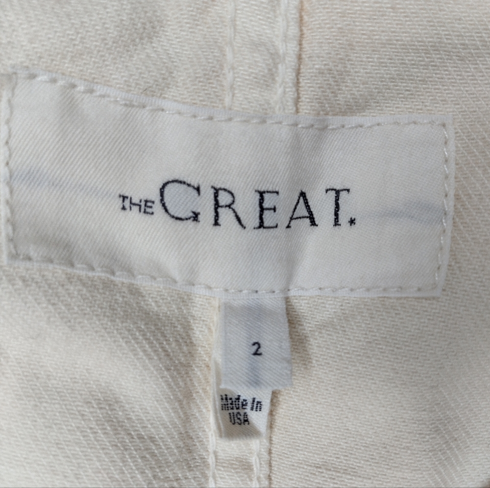 The GREAT. The Shrunken Barn Cream Jacket Size 2 - Picture 12 of 16